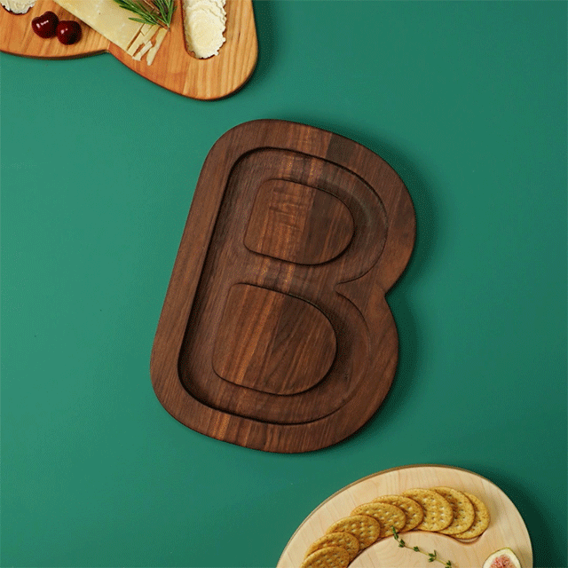 Monogram Cheese & Crackers Serving Board