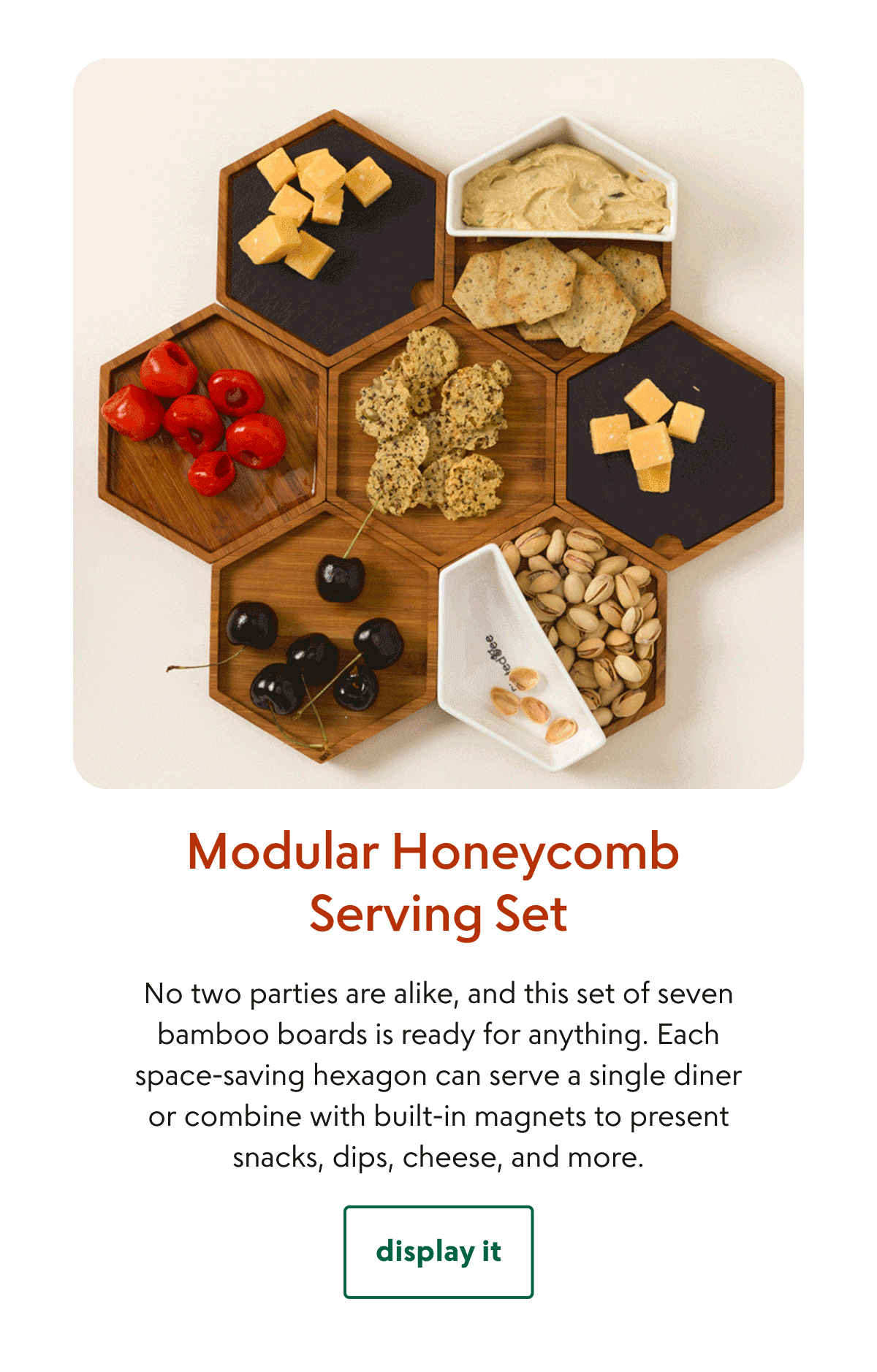 Modular Honeycomb Serving Set