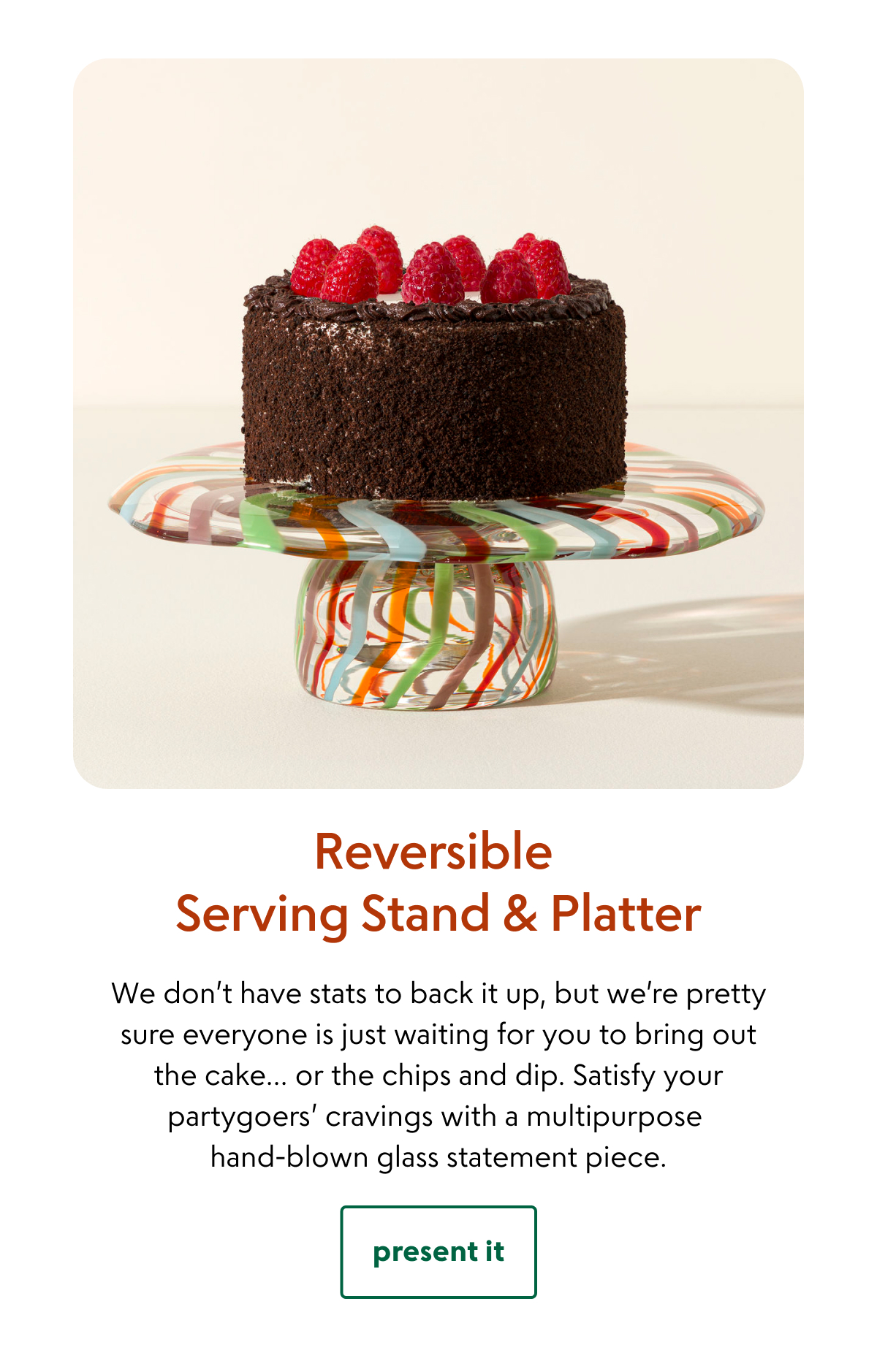 Reversible Serving Stand & Platter