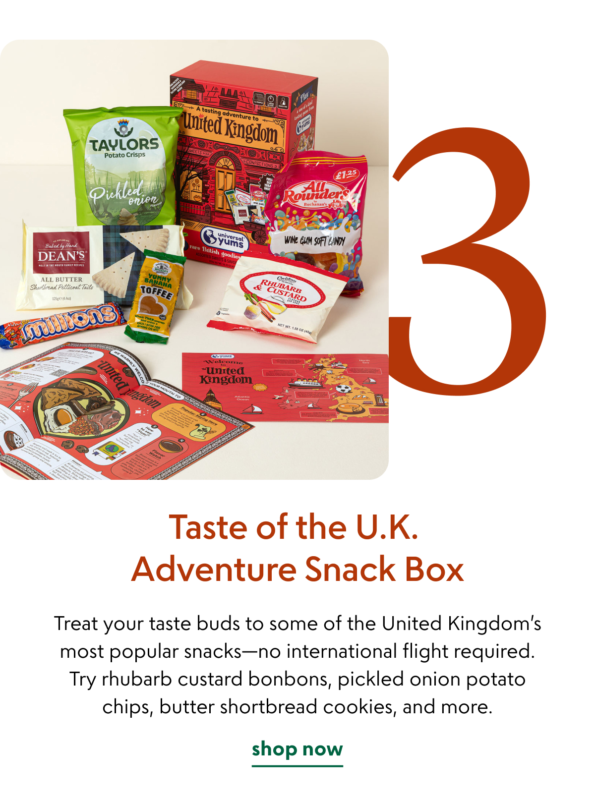 Taste of the U.K. Adventure Snack Box