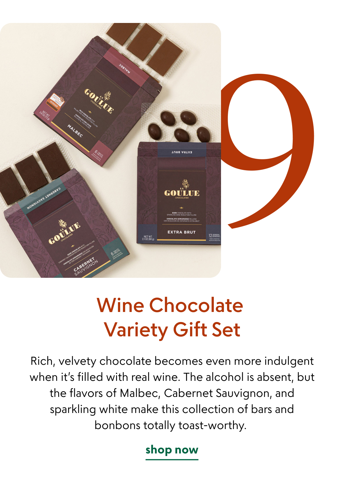 Wine Chocolate Variety Gift Set