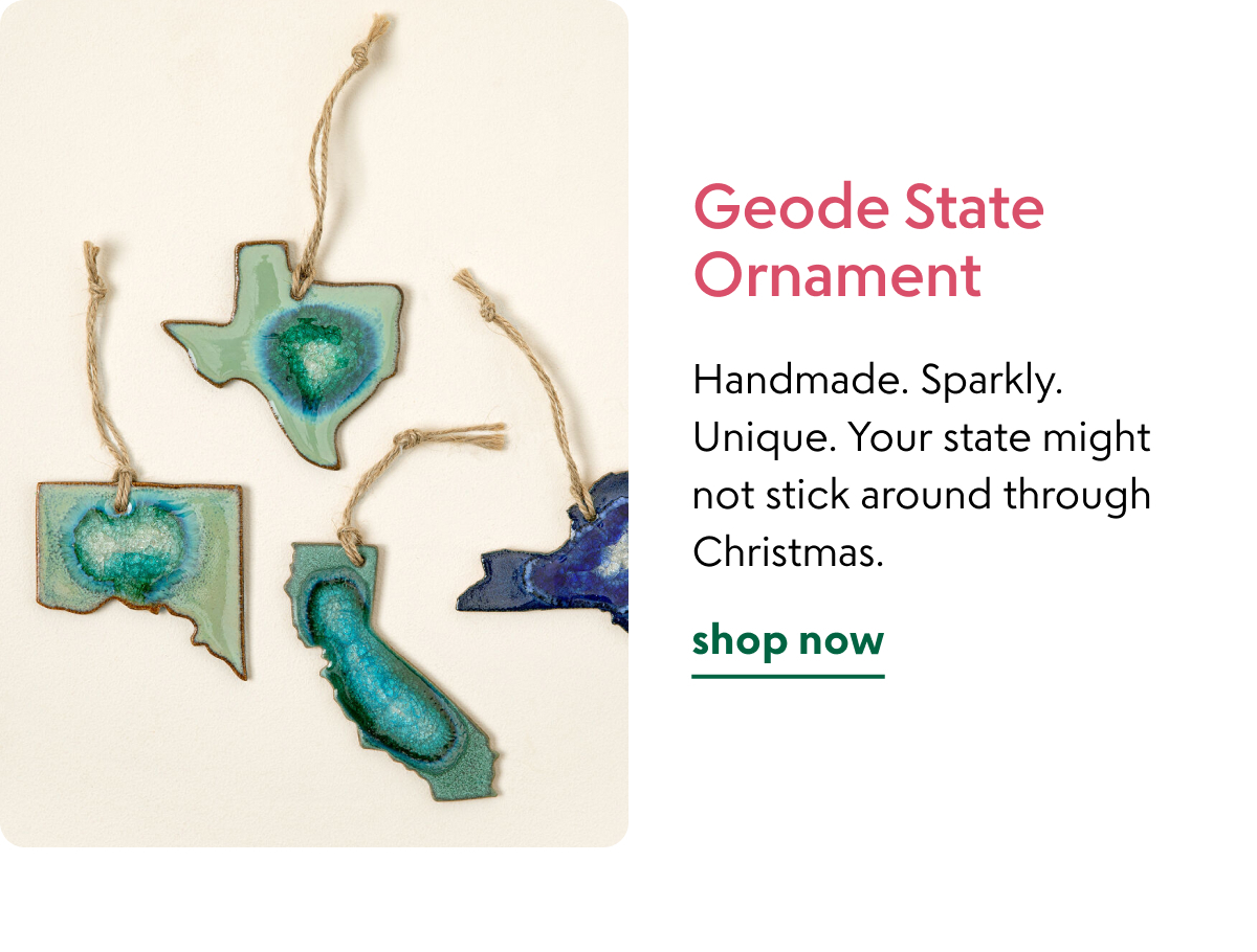 Geode State Ornament