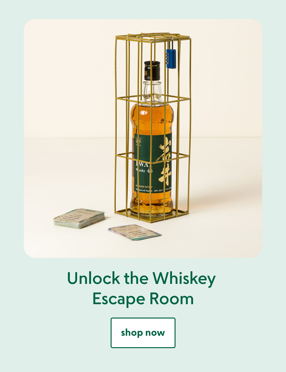 Unlock the Whiskey Escape Room