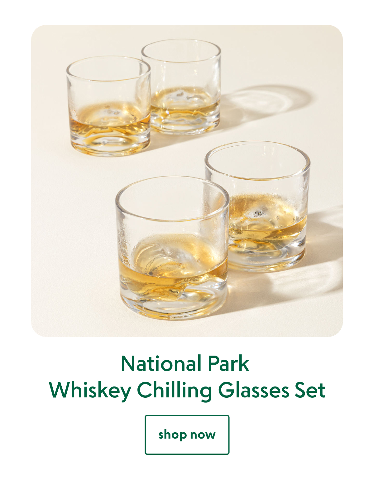National Park Whiskey Chilling Glasses Set