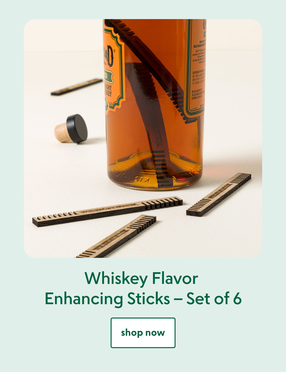 Whiskey Flavor Enhancing Sticks – Set of 6