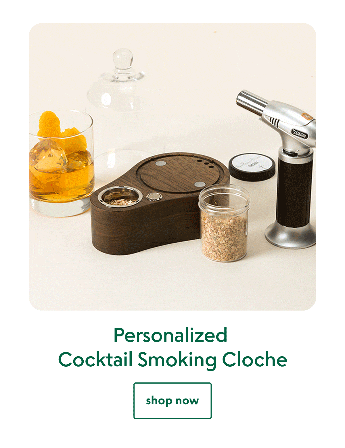 Personalized Cocktail Smoking Cloche