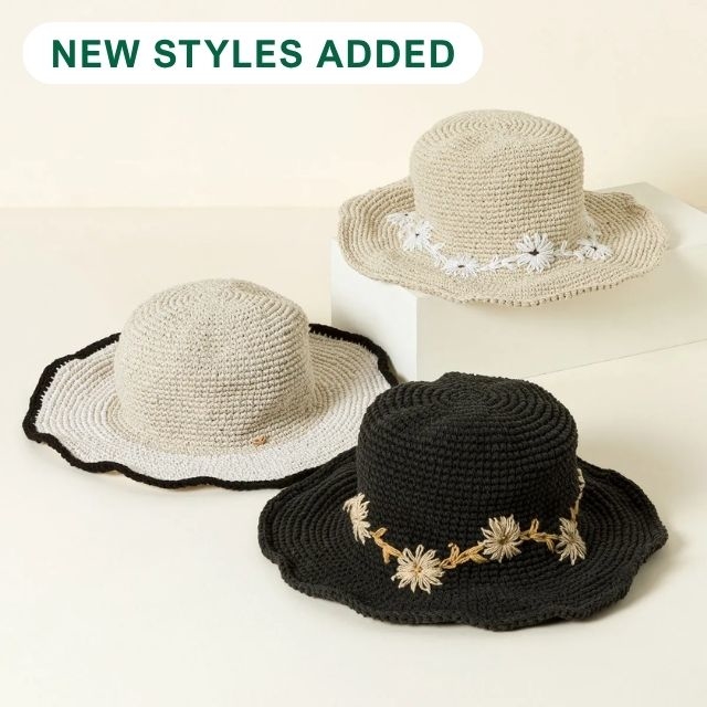 Packable Cotton Sun Hat with UPF 35
