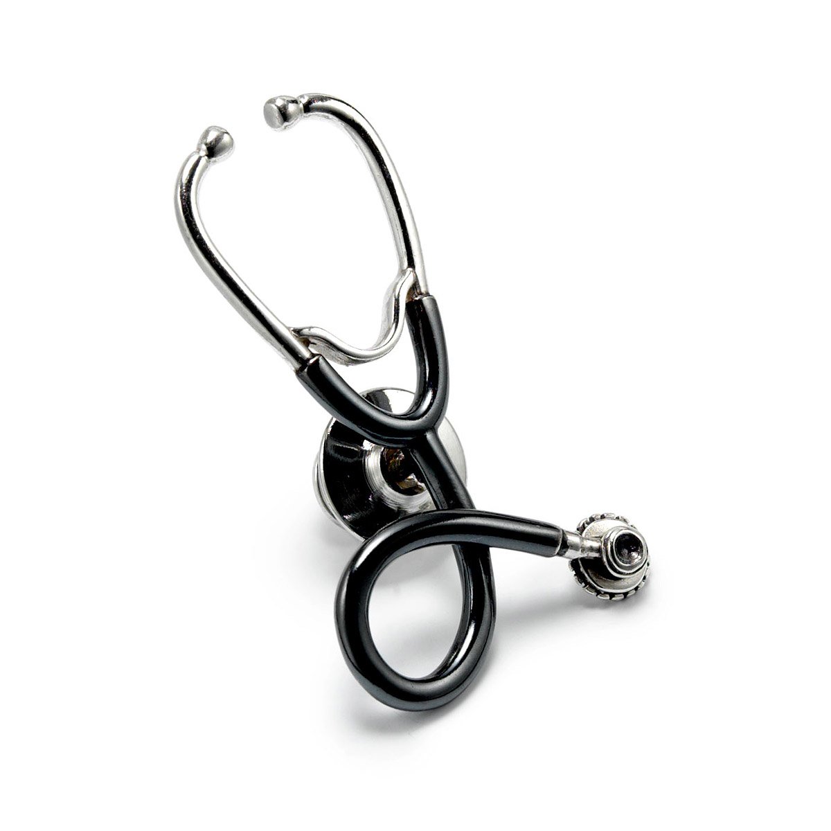 Stethoscope Pin Medical Lapel Pin, Doctor Gift, Sterling Silver