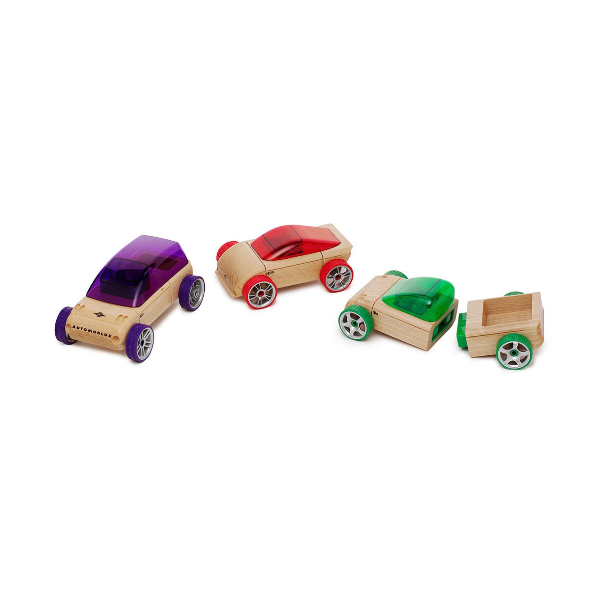 Automoblox Automoblox Interchangeable Wood Car Parts Educational Toy