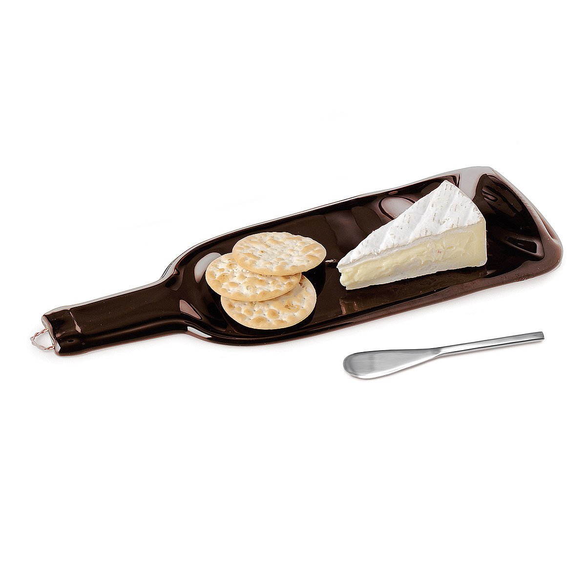 Recycled Wine Bottle Platters Cheese Tray, Unique Serving Dish