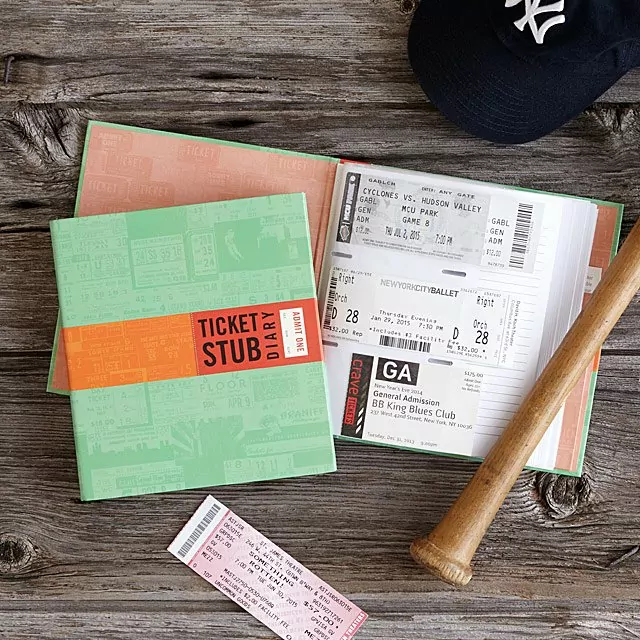 Uncommon Goods Ticket Stub Diary