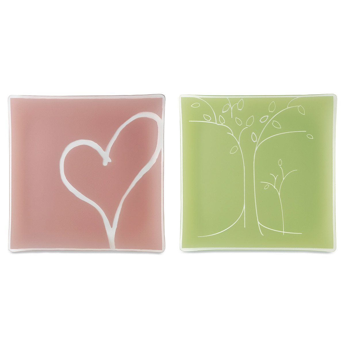Love and Family Serving Platters Recycled Glass Serving Platters