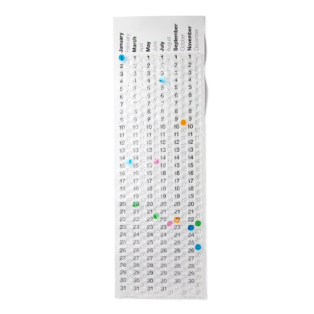 Bubble Wrap Calendar | Wall Decor | Uncommon Goods