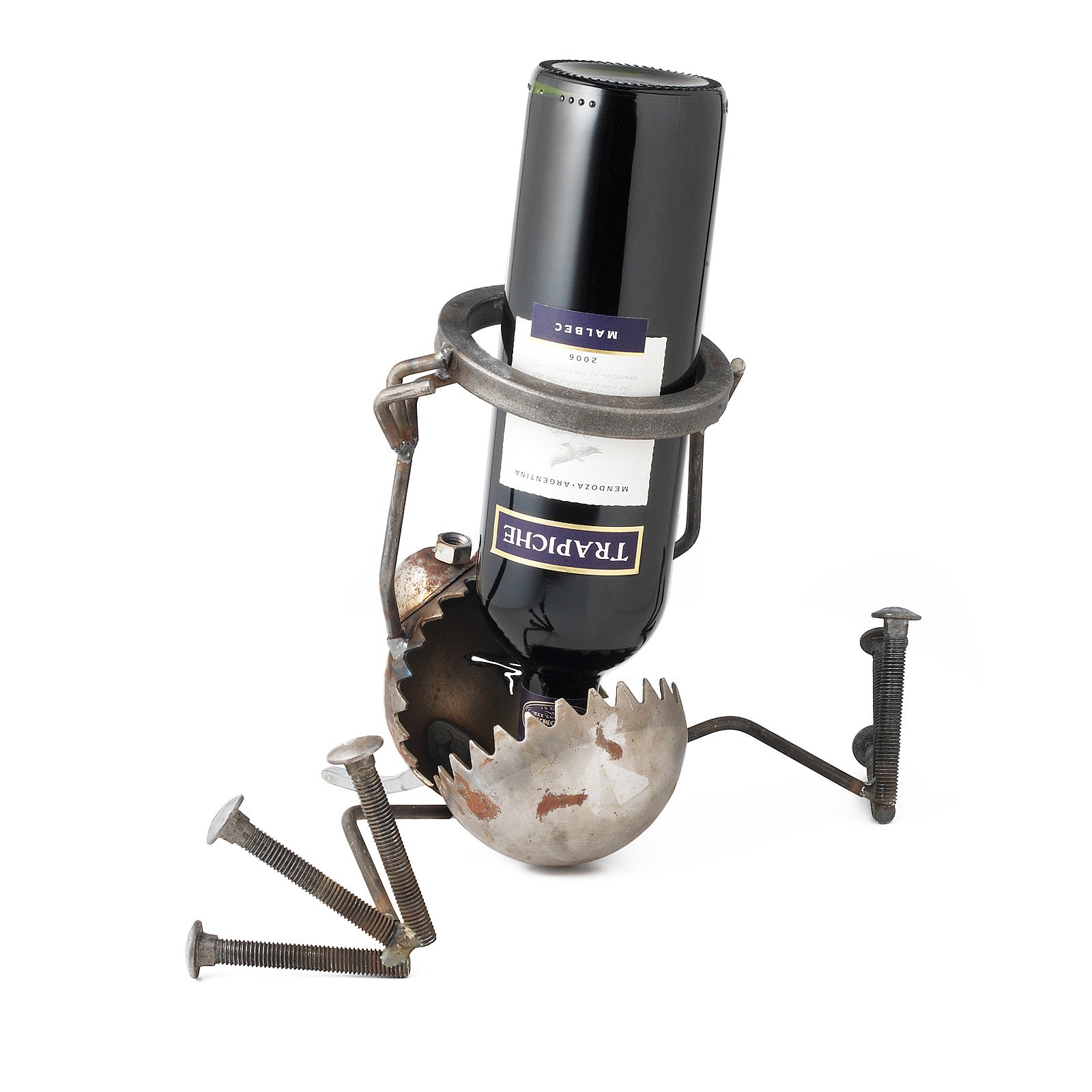 Wine be Gone Wine Bottle Holder, Recycled, Gnome, Be, Gone, Fred