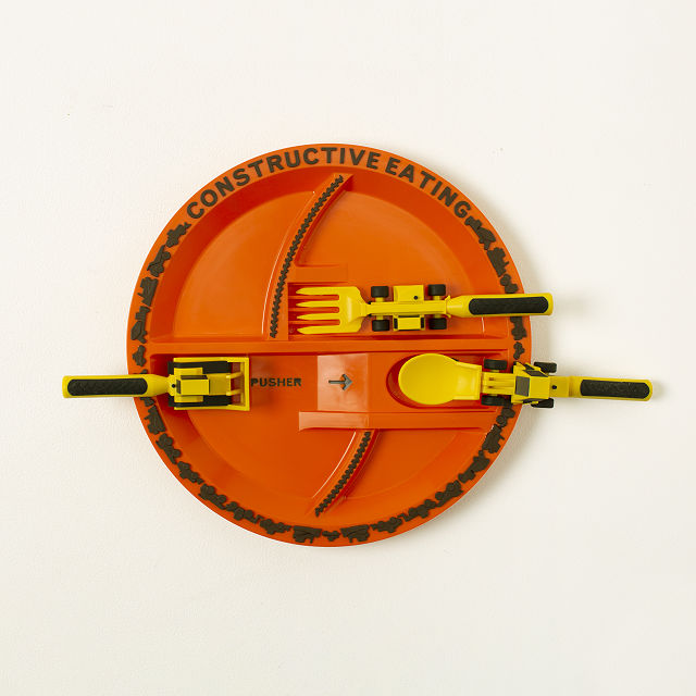 Construction Plate & Utensils