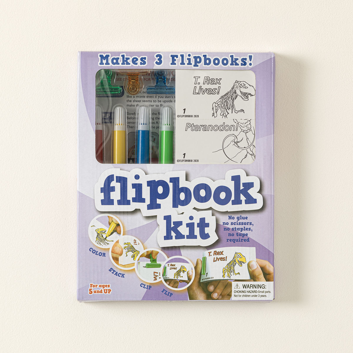 Flipbook Kits - T.Rex/Pteranodon