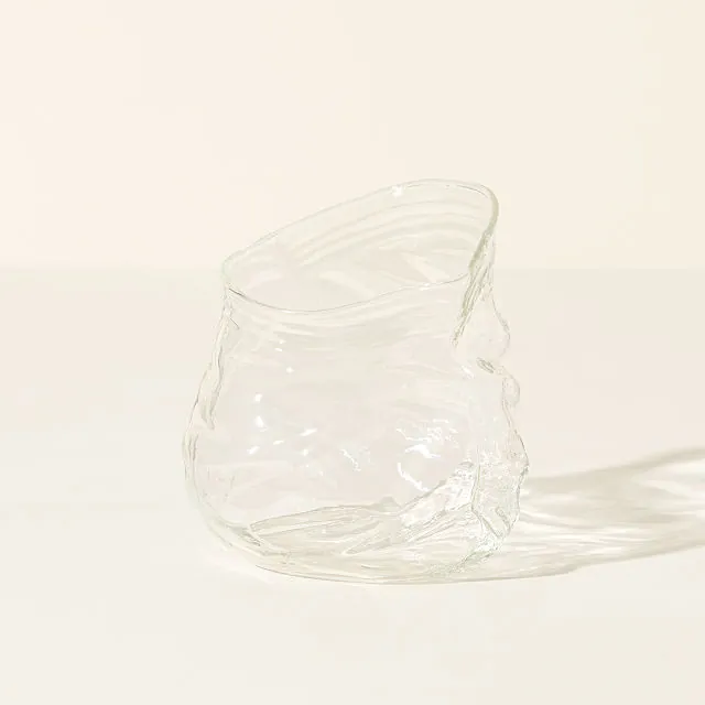 Unzipped Glass Zipper Bag