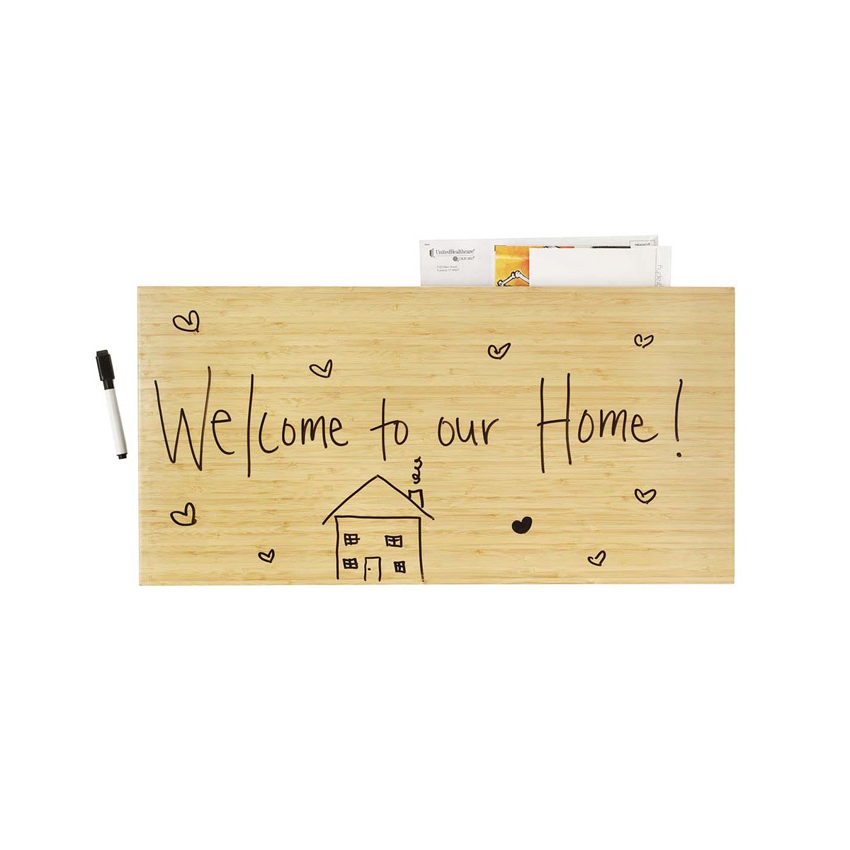 Bamboo Dry Erase Board Wooden, Marker, Boards, DryErase, Organize