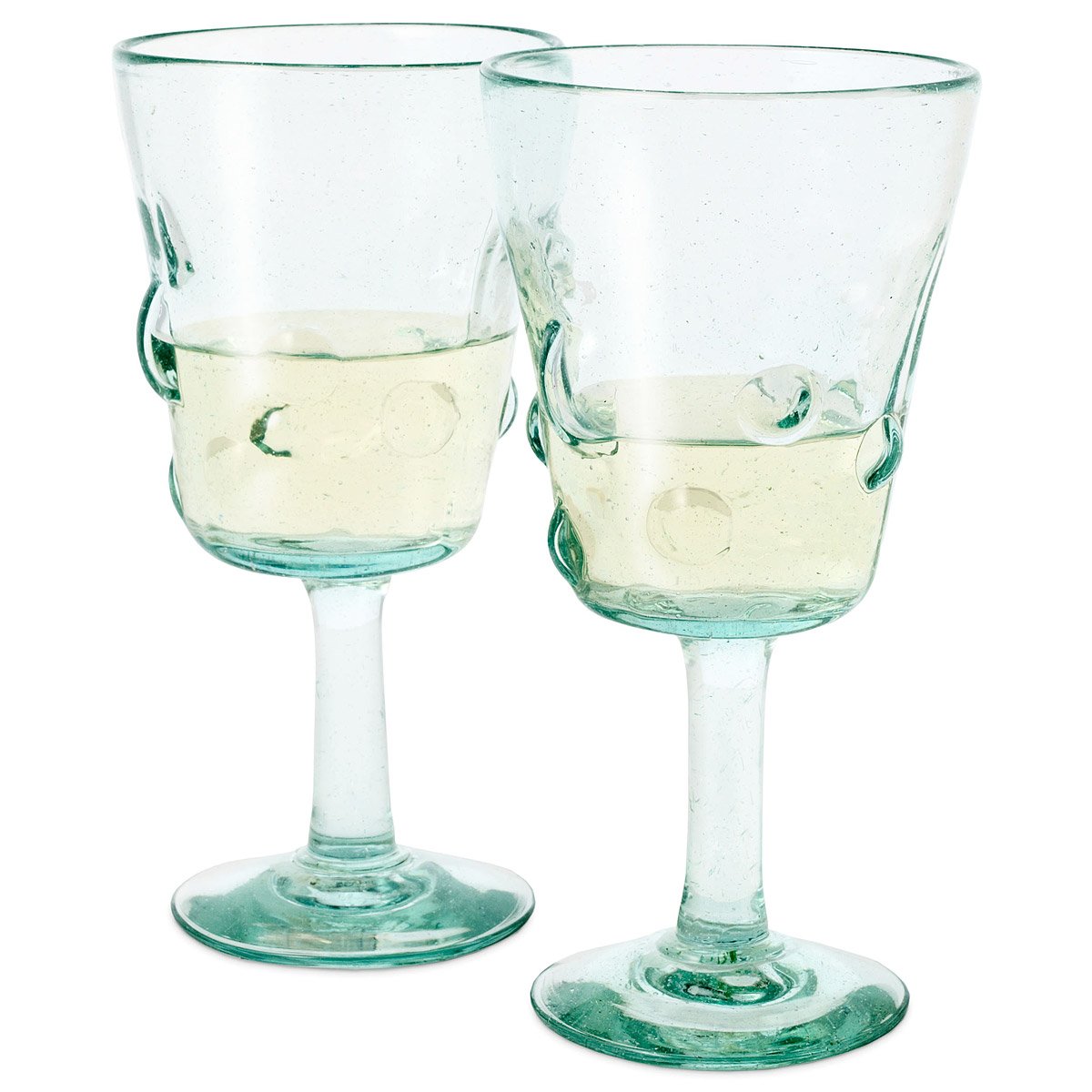 Recycled Glass Wine Goblets Recycled Glass, Stemware, Drinkware, Kitchen, Crystal Goods