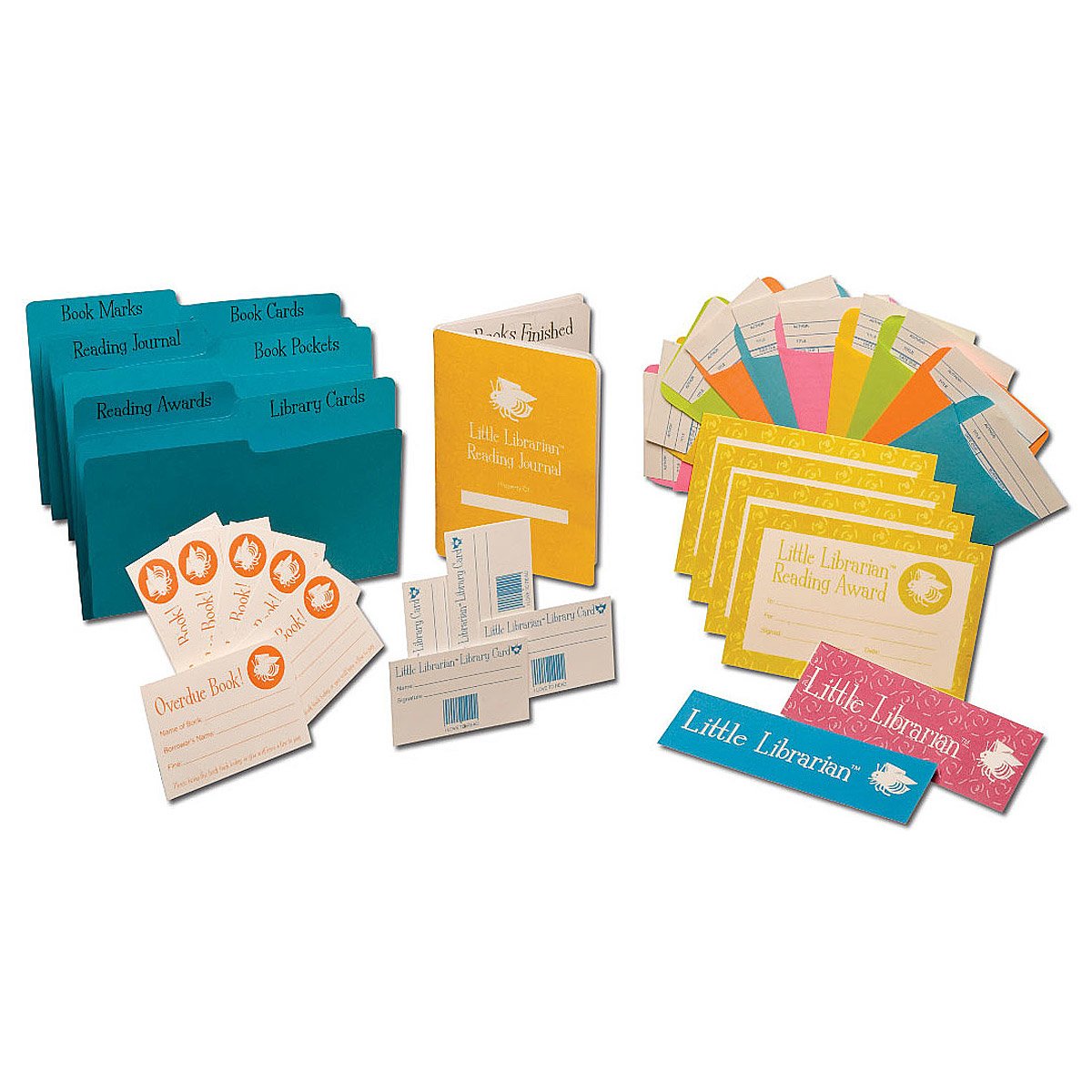 Little Librarian Kit Children's Book, Organizer, Library Card, Child