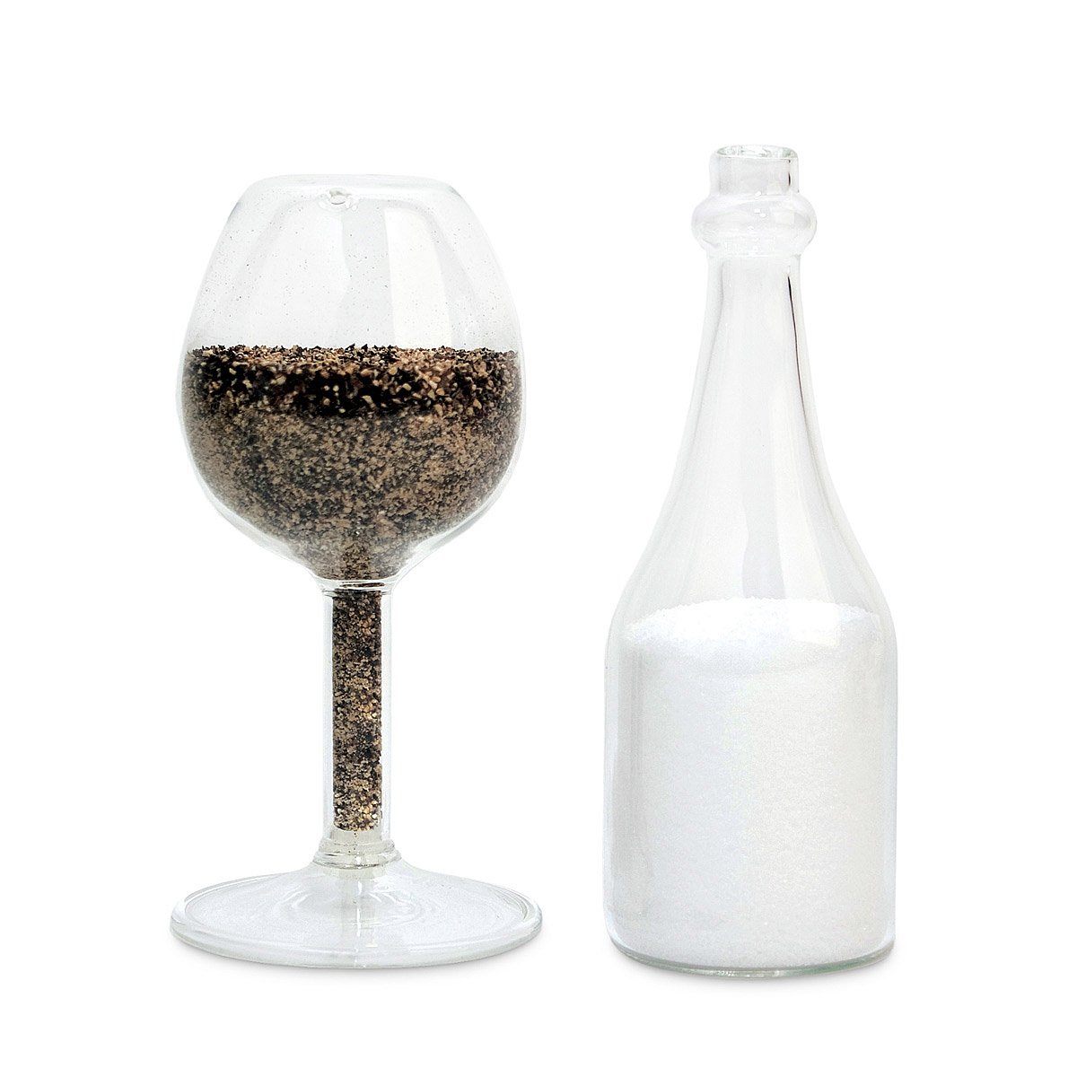 Cheers Glass Salt and Pepper Shakers Seasonings, Dispensers, Kitchen