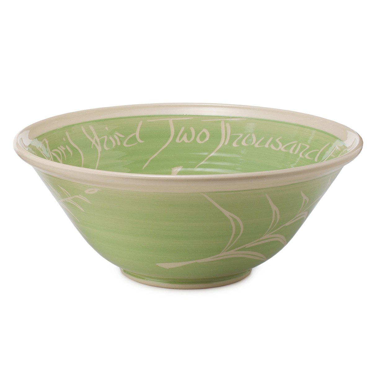 Personalized Wedding Bowls - One Large Bowl - Fern