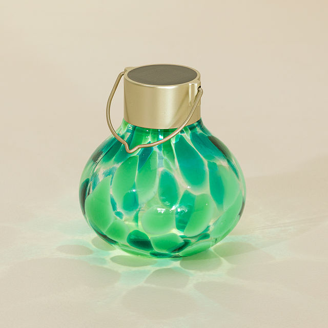 Uncommon Goods | Teal - Solar Tealights | Luminario, Hurricane