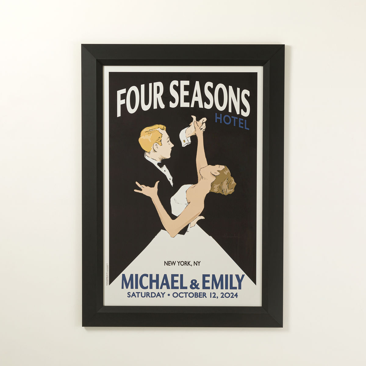 Wedding Waltz Personalized Art - Large Framed