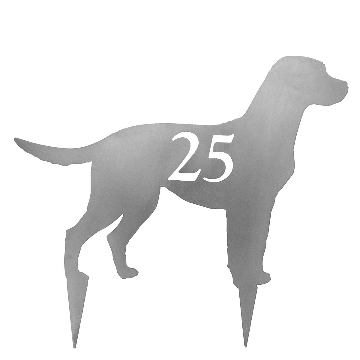 Dog Lawn Stakes - Dog Breed & House Number