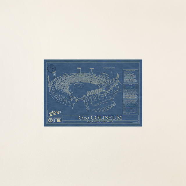 MLB Stadium Blueprints Ball Field Art, Sports Prints Goods