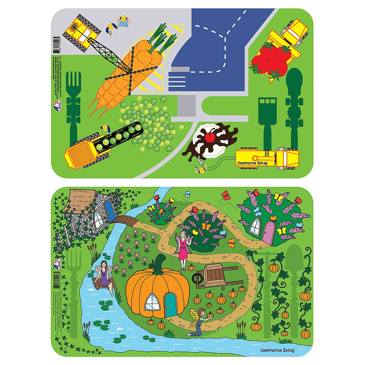 Garden & Construction Placemats kids table setting Goods
