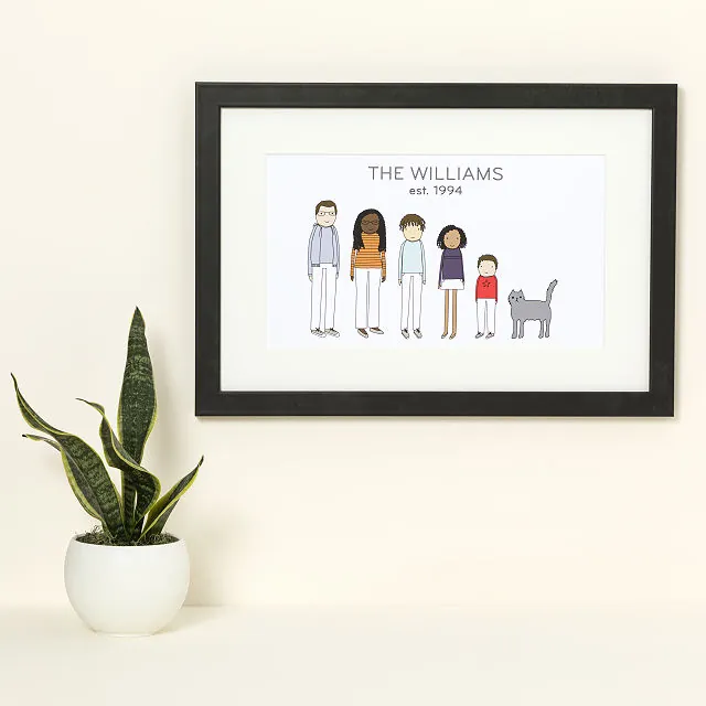 Personalized Family Print custom art, family Uncommon Goods