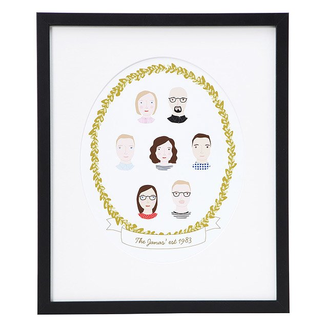 Personalized Family Cameo Portrait portrait drawings Goods