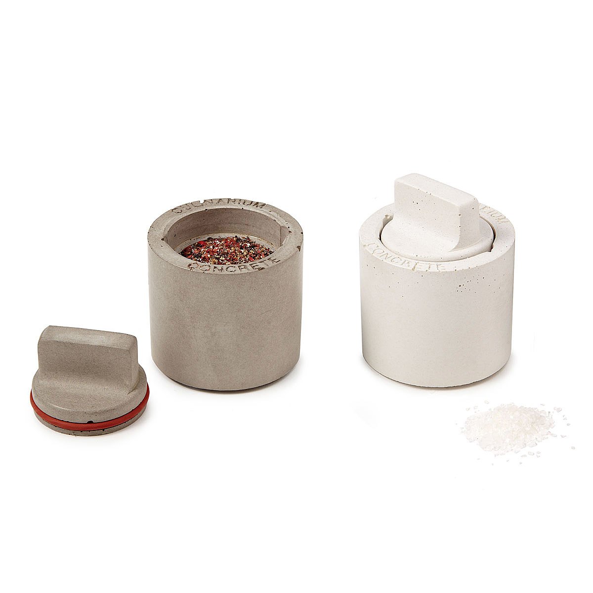 Concrete Salt and Pepper Shakers Recycled Concrete Salt and Pepper