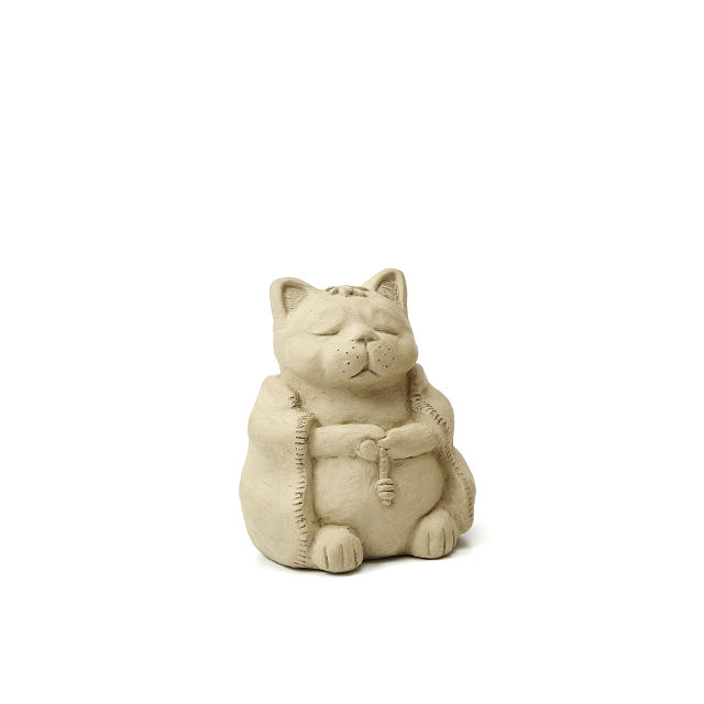 Zen Cat Garden Sculpture zen garden, praying sculpture Goods