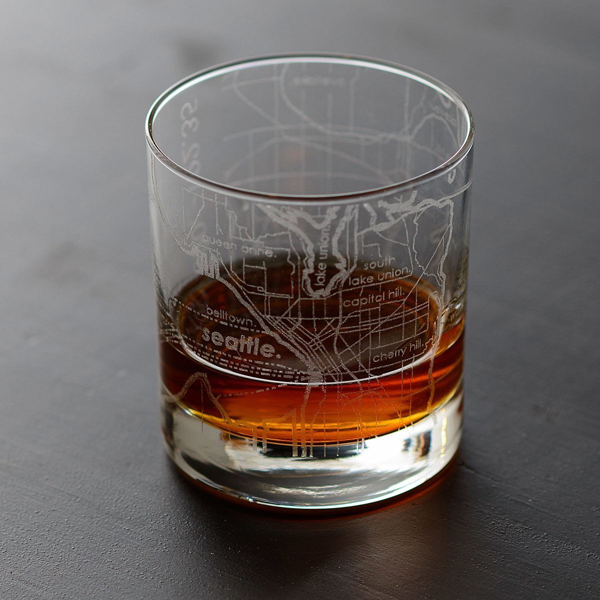 Urban Map Glass - Seattle