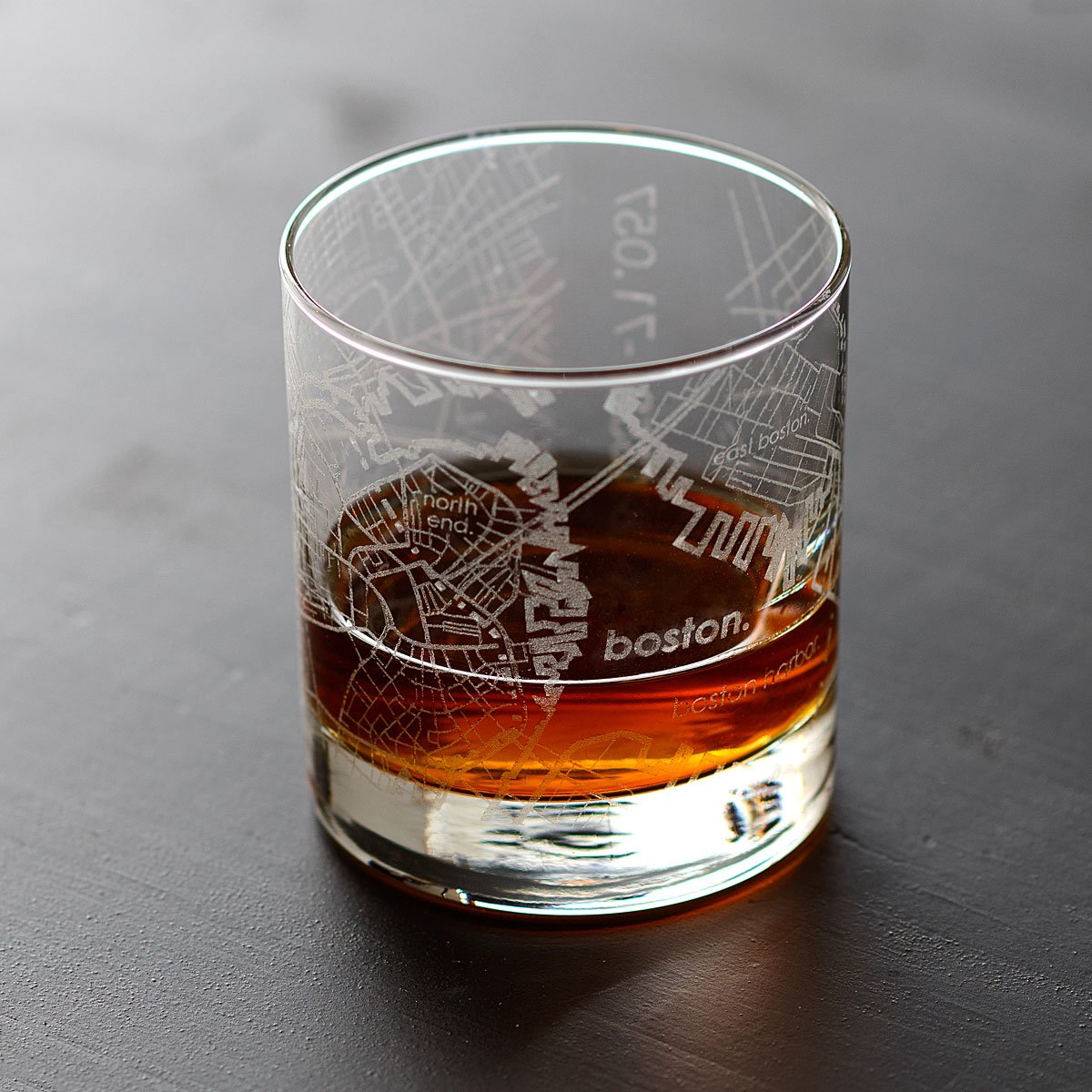 Urban Map Glass - Boston