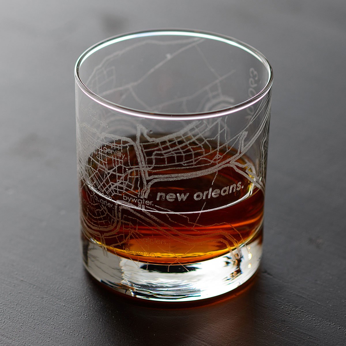 Urban Map Glass - New Orleans