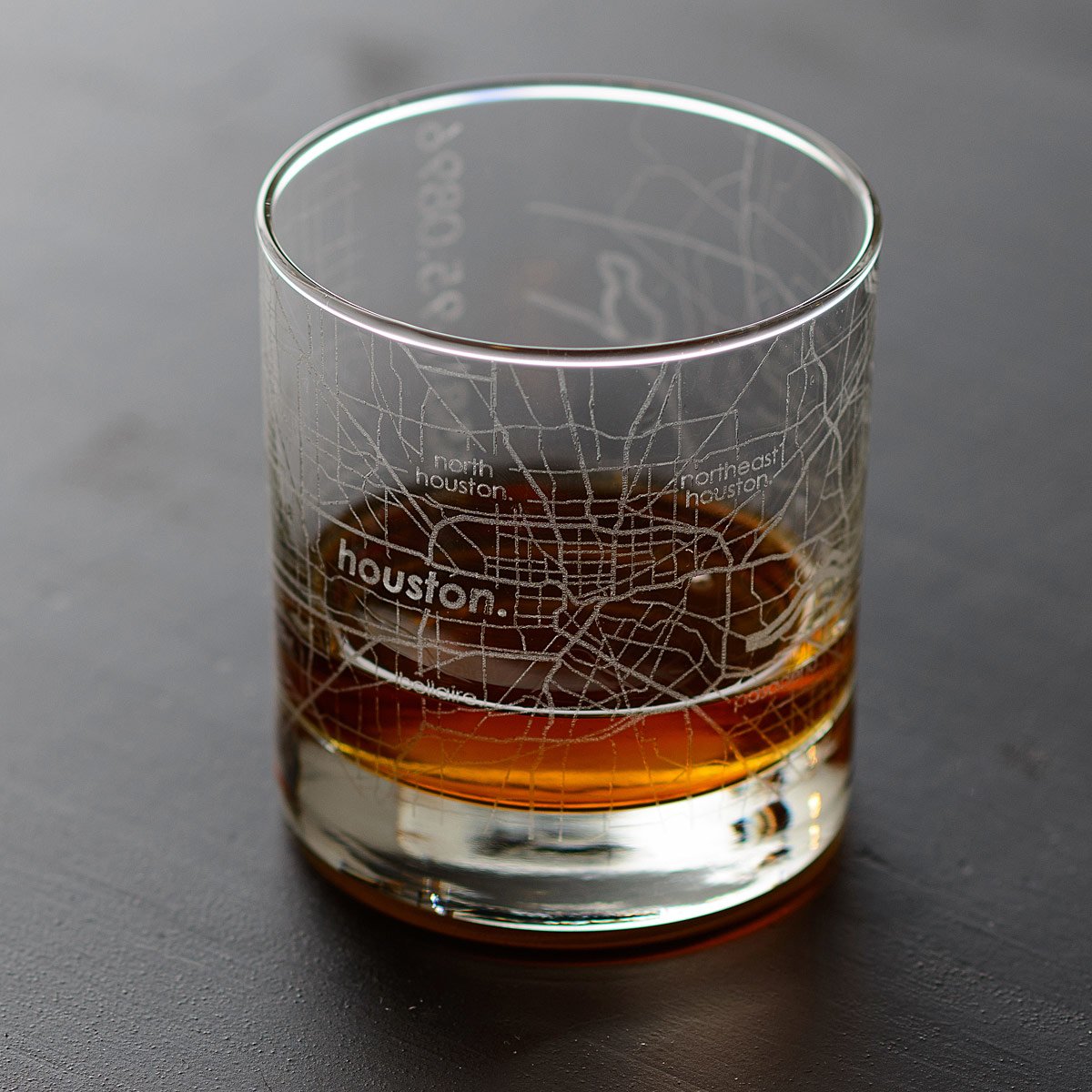 Urban Map Glass - Houston