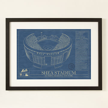 Large MLB Stadium Blueprints