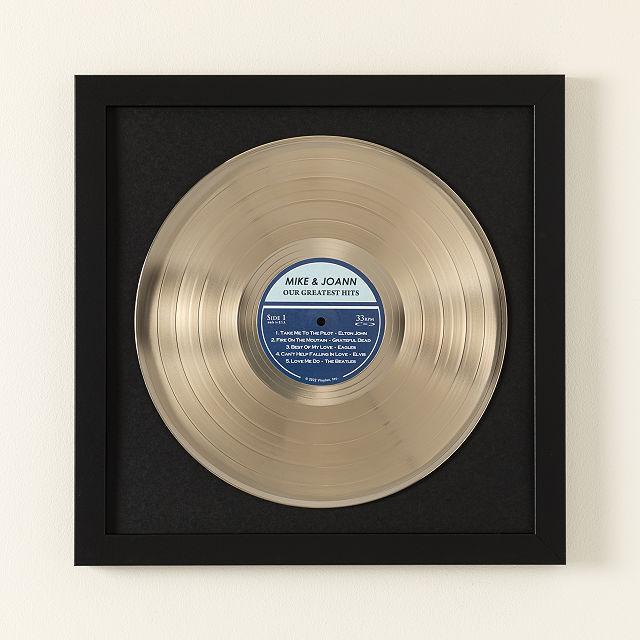 Personalized Platinum & Gold LP Record