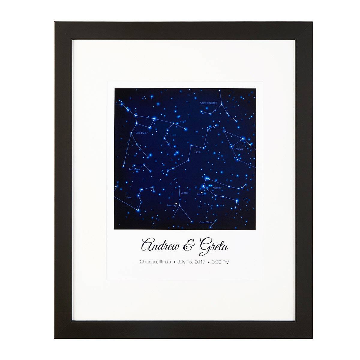 Personalized Constellation of Love - Framed