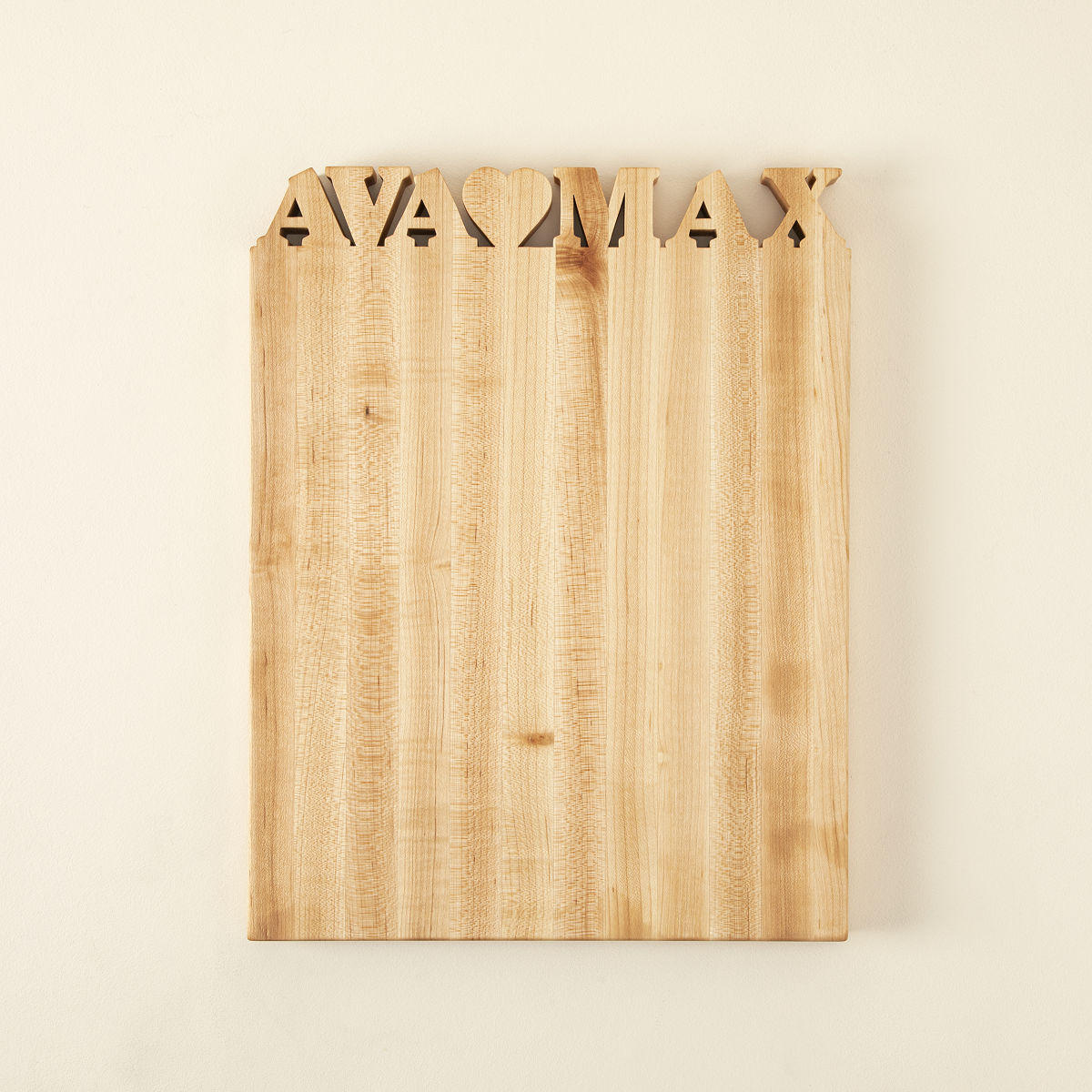 Personalized Cutting Board - 1-7 Characters with Heart