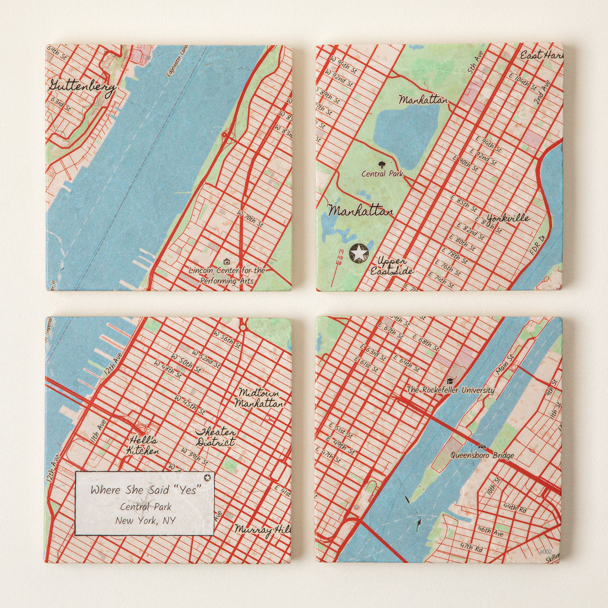 Custom Map Coaster Set - Custom Map Coaster Set