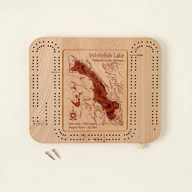 Penobscot Bay Cribbage Board