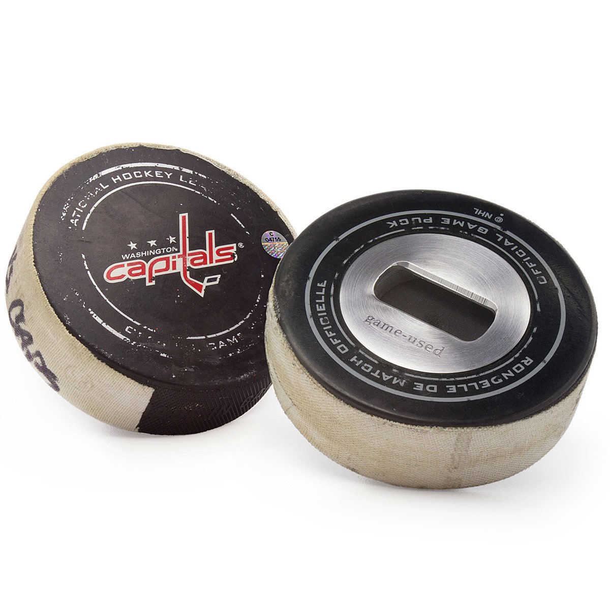 NHL Game Used Hockey Puck Opener - Washington Capitals