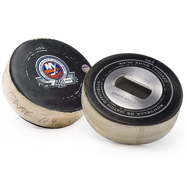 NHL Game Used Hockey Puck Opener