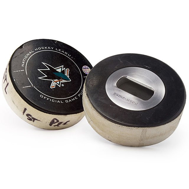 NHL Game Used Hockey Puck Opener hockey fan gift Goods
