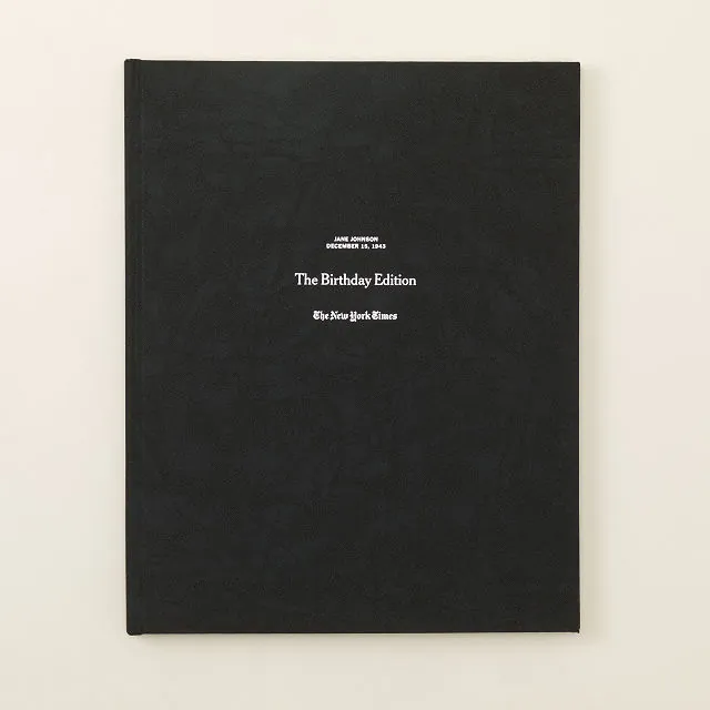 New York Times Custom Birthday Book