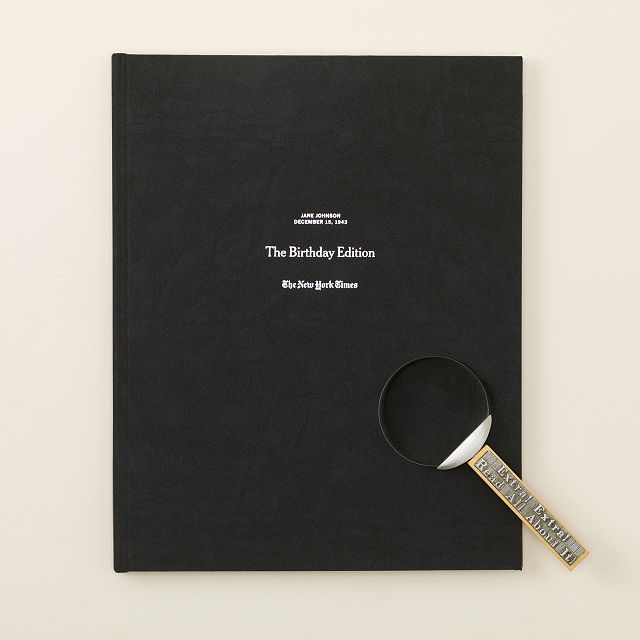 New York Times Premium Custom Birthday Book